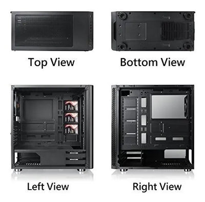 Thermaltake Ca1k800m1wn01 V200 Tg Rgb Atx Mid Tower Chasis P Negro