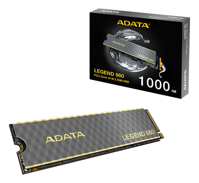 Ssd M.2 Adata Legend 860 Gen4 1tb 6000mbs/s Negro