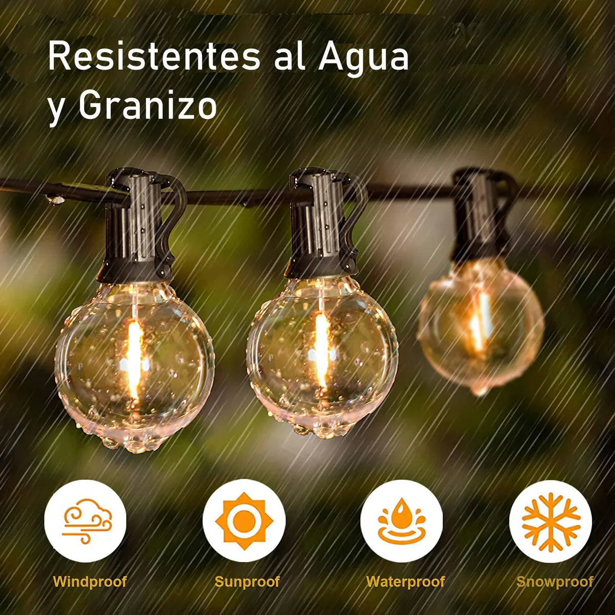 Extension Guirnalda De Luces Y Bombillos Vintage Exteriores