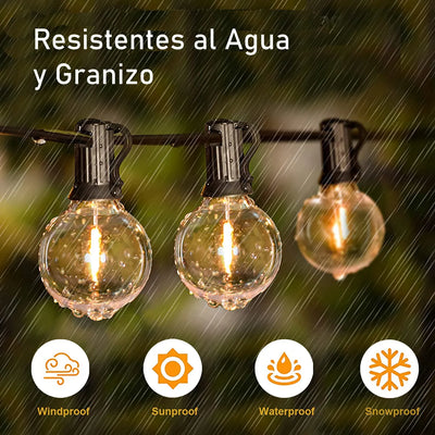 Extension Guirnalda De Luces Y Bombillos Vintage Exteriores