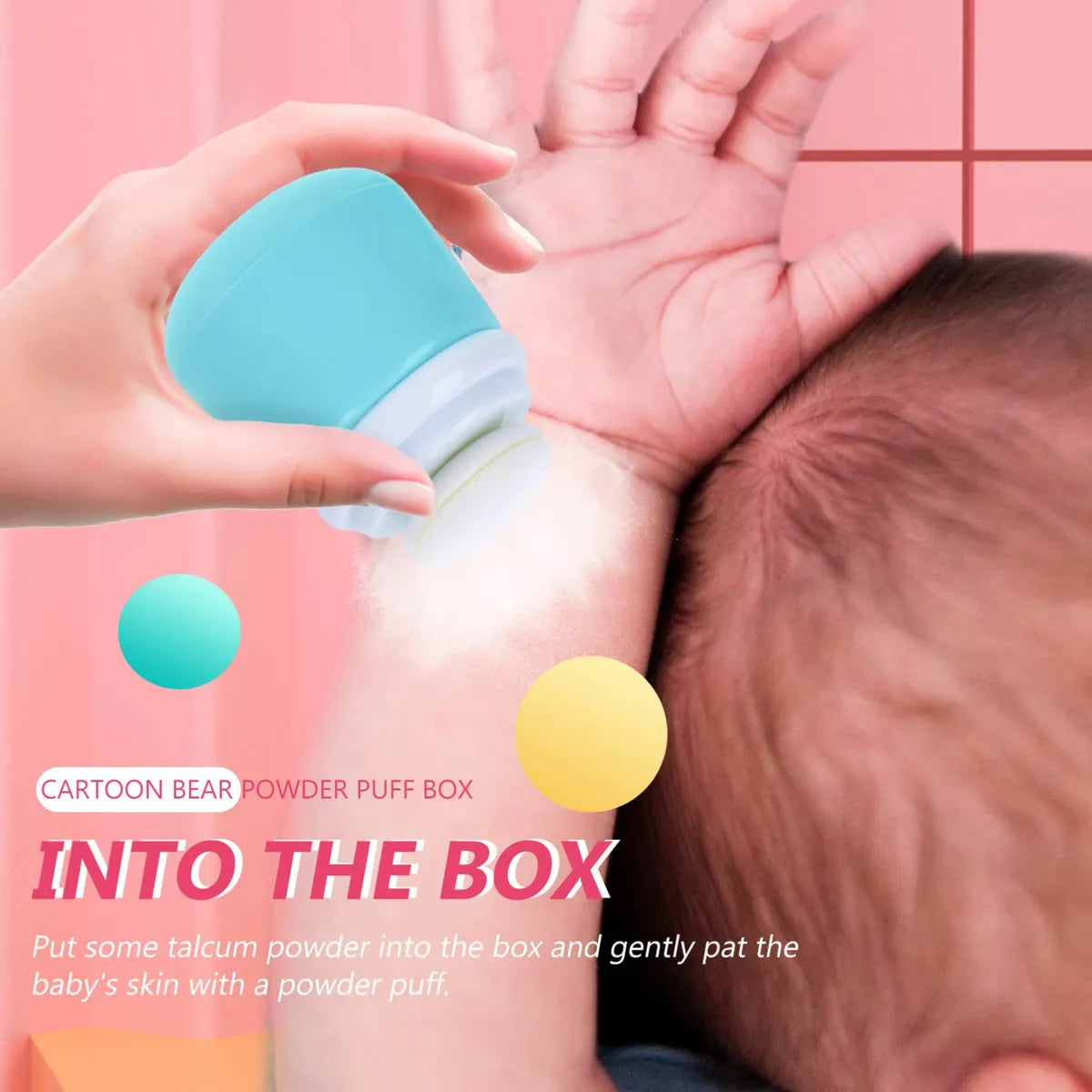 Osaladi Botella De Polvo Para Bebe: Caja De Soplo De Polvo D
