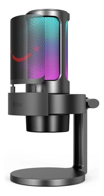 Micrófono dinámico Fifine A8 Gamer modelo color negro