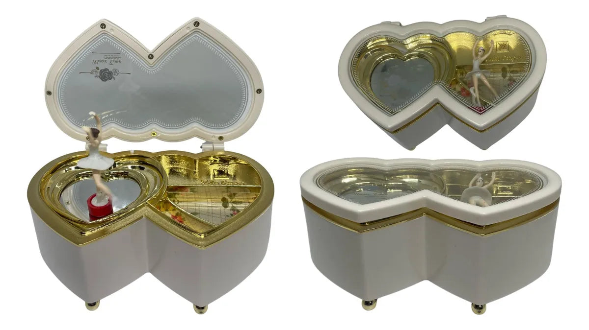 Joyero Caja Musical Regalo Para Dama Mujer Niña Off20% Dorado