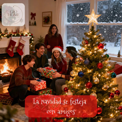 Arbol De Navidad Nevada 2.25m 1349 Puntas Gio Home Pino Navideño Look Natural Base Metalica Artificial Para Decoracion Con Bolas Adornos Extensiones Cintas Bombillos Botas Campanas Luces Estrella Noel