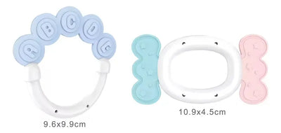 Set Sonajeros Mordedores Huanger Bebé 6-12 Meses Plástico Silicona