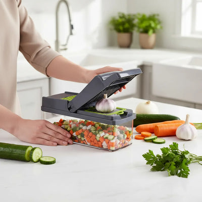 Picador Verduras Vegetales Mandolina Cocina Fácil Chef Casa Gris