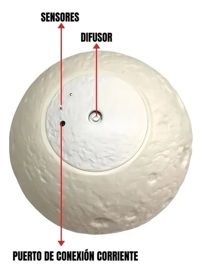 Humidificador 3d Moonlight Luna Humidifcador con voltaje de segun disponibilidad
