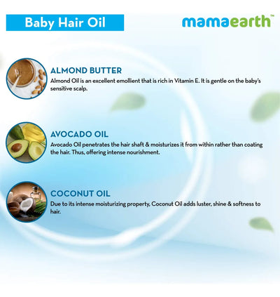 Mamaearth Aceite Nutritivo Para El Cabello Del Bebé, Cuida.