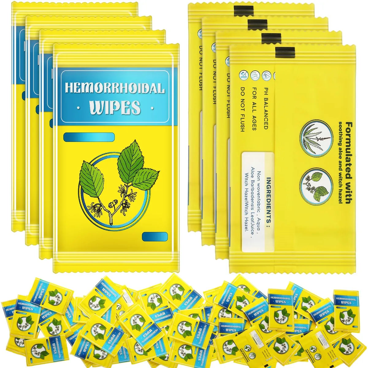 Timgle 300 Toallitas De Embalaje Individual Para Hemorroides