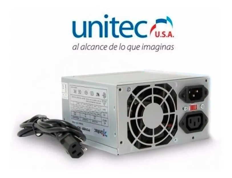 Fuente Poder Computador Torre Atx 750w Nominales Unitec