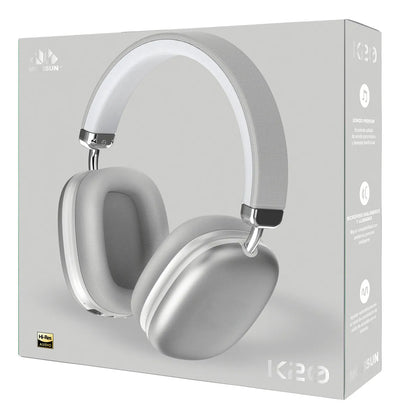 Audífonos Bluetooth Inalámbricos Movisun K20 Diadema Color Plateado