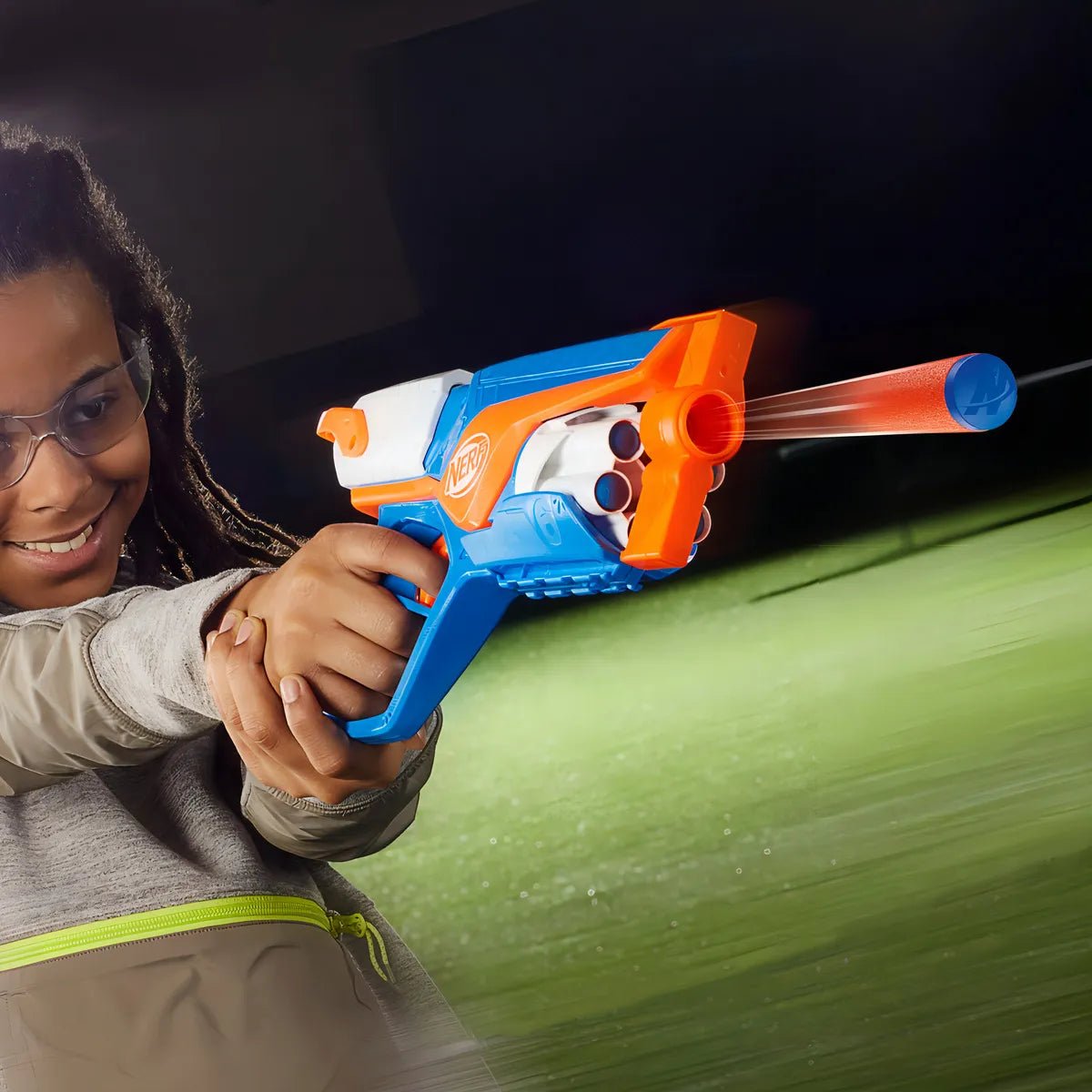 Lanzador Nerf N Series Agility 12 Dardos Color Multicolor