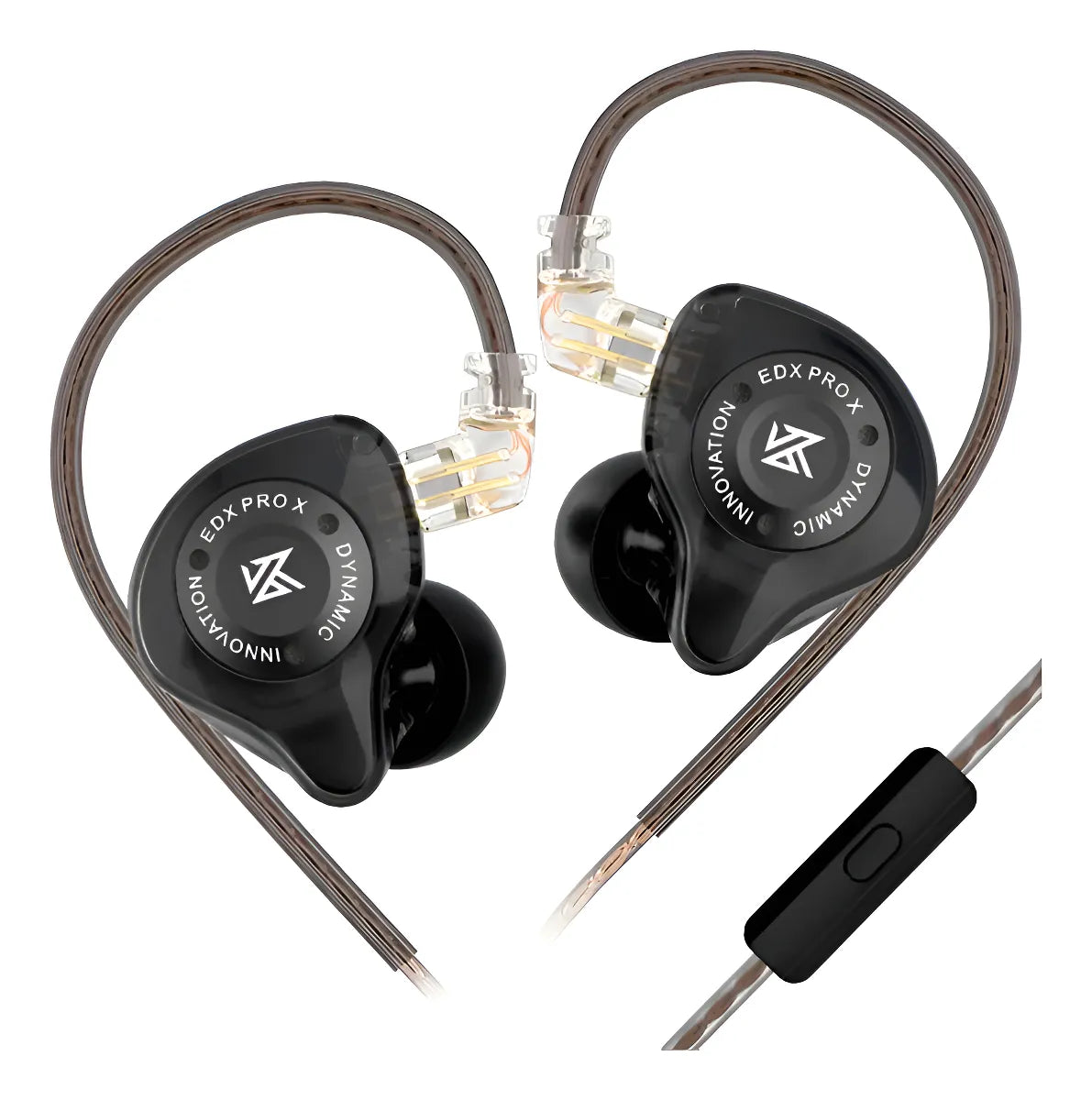 Auriculares Kz Edx Pro X Negros Con Micrófono Negro