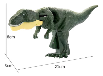 Dinosaurios Zazaza T Rex Con Luces Y Sonido Tiktok Moda Zaza Color Verde
