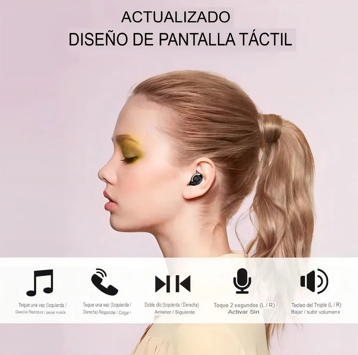 Audífonos Bluetooth Xg8, Deportivos, yoga, trabajo, estudio, gym A Prueba De Agua. Color Rosa compatibles iphone, android con microfono inalambricos pantalla led tipo c pequeños comodos ligeros