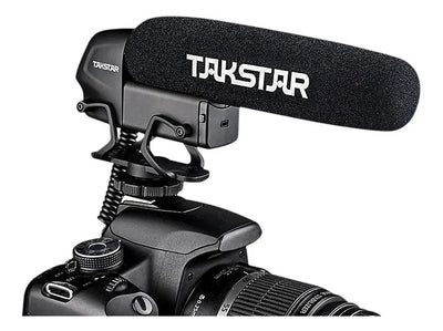 ¡Micrófono Takstar Sgc600 Shotgun Pro para cámara réflex digital Shop! Color: negro