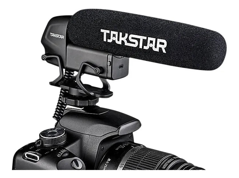 ¡Micrófono Takstar Sgc600 Shotgun Pro para cámara réflex digital Shop! Color: negro