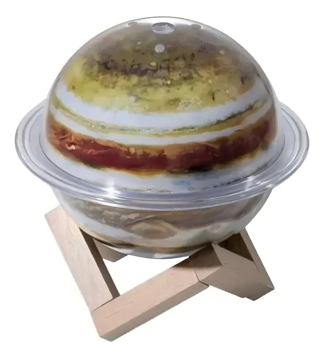 Humidificador Lampara Saturno Difusor Aroma Electrico Led Color Blanco
