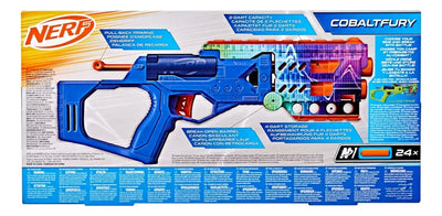 Lanzador Nerf N Series Cobaltfury 24 Dardos Color Multicolor