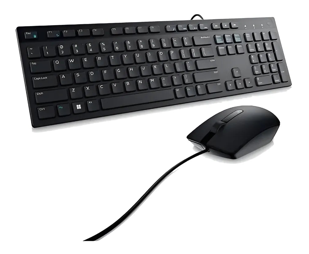 Combo Teclado Y Mouse Dell Km300c-ltn Usb Español Negro Pc