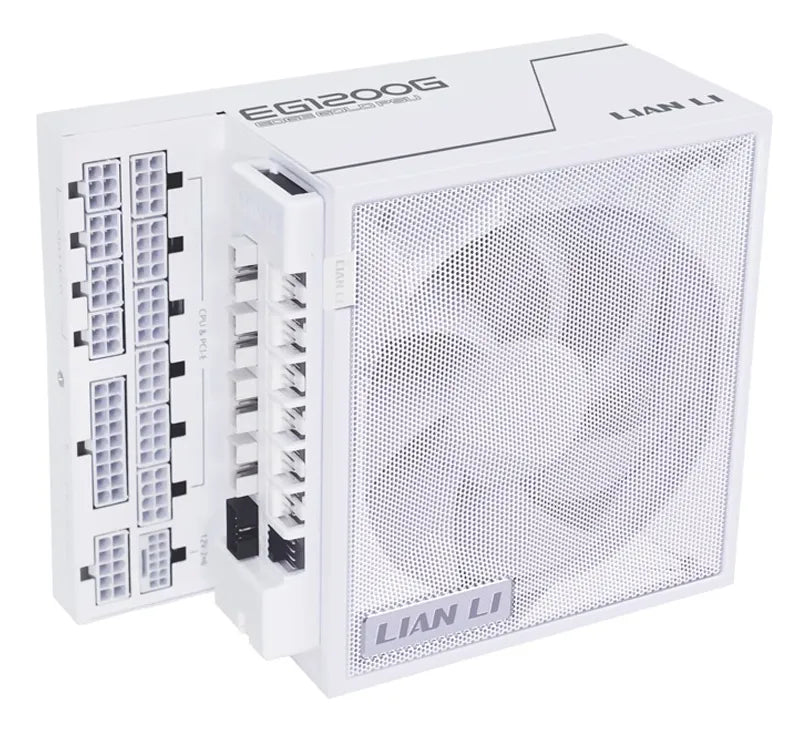Fuente De Poder Lian Li 1200w Atx Edge Gold Blanco Modular