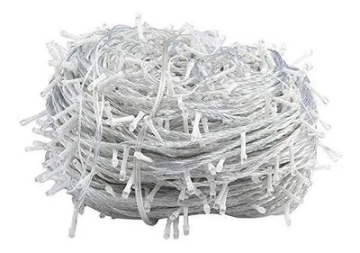 Luz Lineal Navidad Blanca 7 Mts 100 Bombillos Cable Blanco