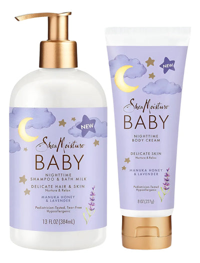 Shea Moisture Baby Care Set Champú Relajante Nocturno Y