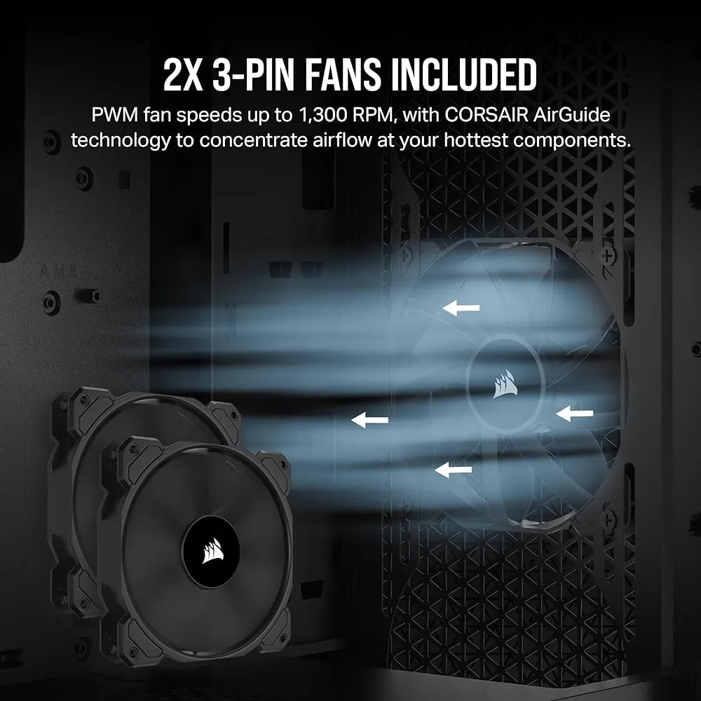 Corsair 3000d Airflow Caja De Pc De Torre Media Ventiladores Black