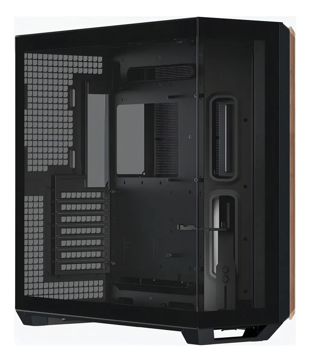 Gabinete Gamer Apnx V1 Negro Wood V1-w-bk-v1 Alta Gama