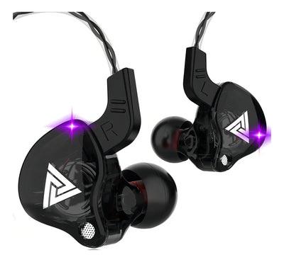 Fone de ouvido in-ear sem fio QKZ Audio AK6 AK6 negro