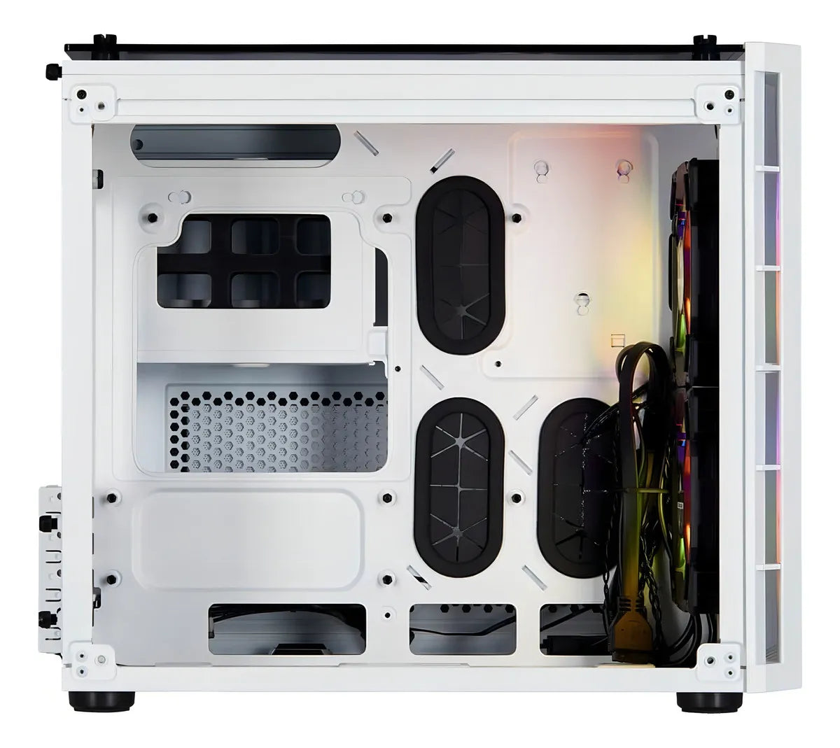 Chasis Corsair Crystal 280x Rgb Black Color Blanco