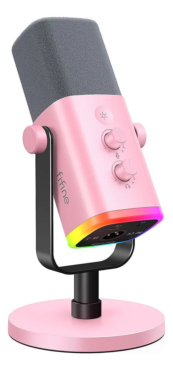 Fifine Microfono Dinamico Xlr/usb Para Grabacion De Podcasts