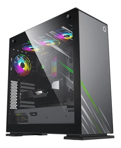 Chasis Gamer Gamemax Vega Pro Grey Verde