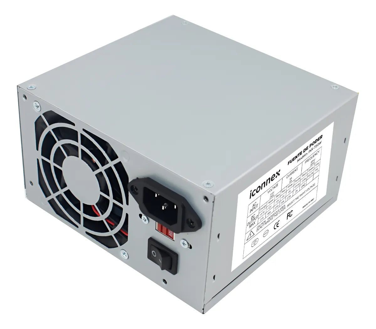 Fuente De Poder Alimentación Atx Iconnex Inx-750w 750w Pc Gris