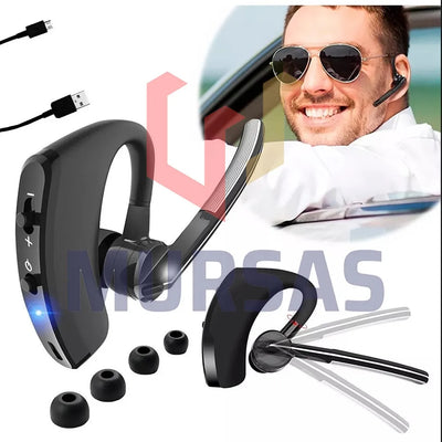 Manos Libres V8 Audífonos Especiales Conductor Carro / Moto Negro