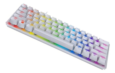 Teclado Razer QWERTY Razer Purple inglés US color mercury con luz RGB