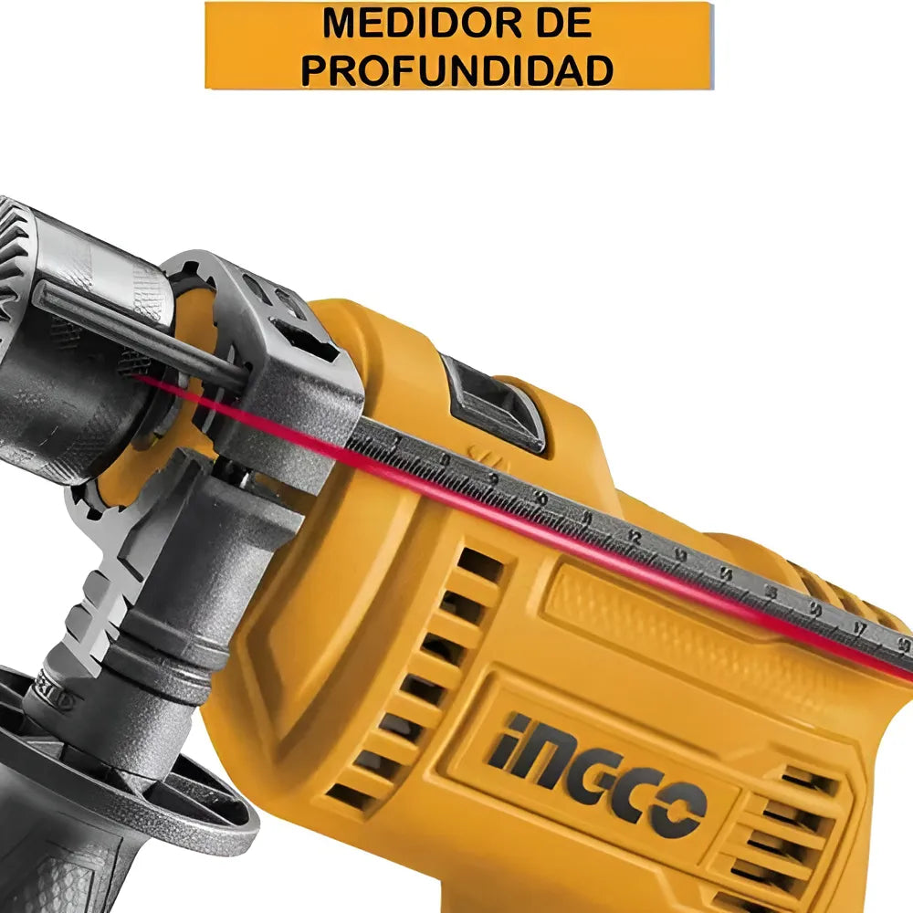 Ingco UID6808 taladro percutor 1/2 110/V120V60HZ 680W 0-3000RPM color amarillo.