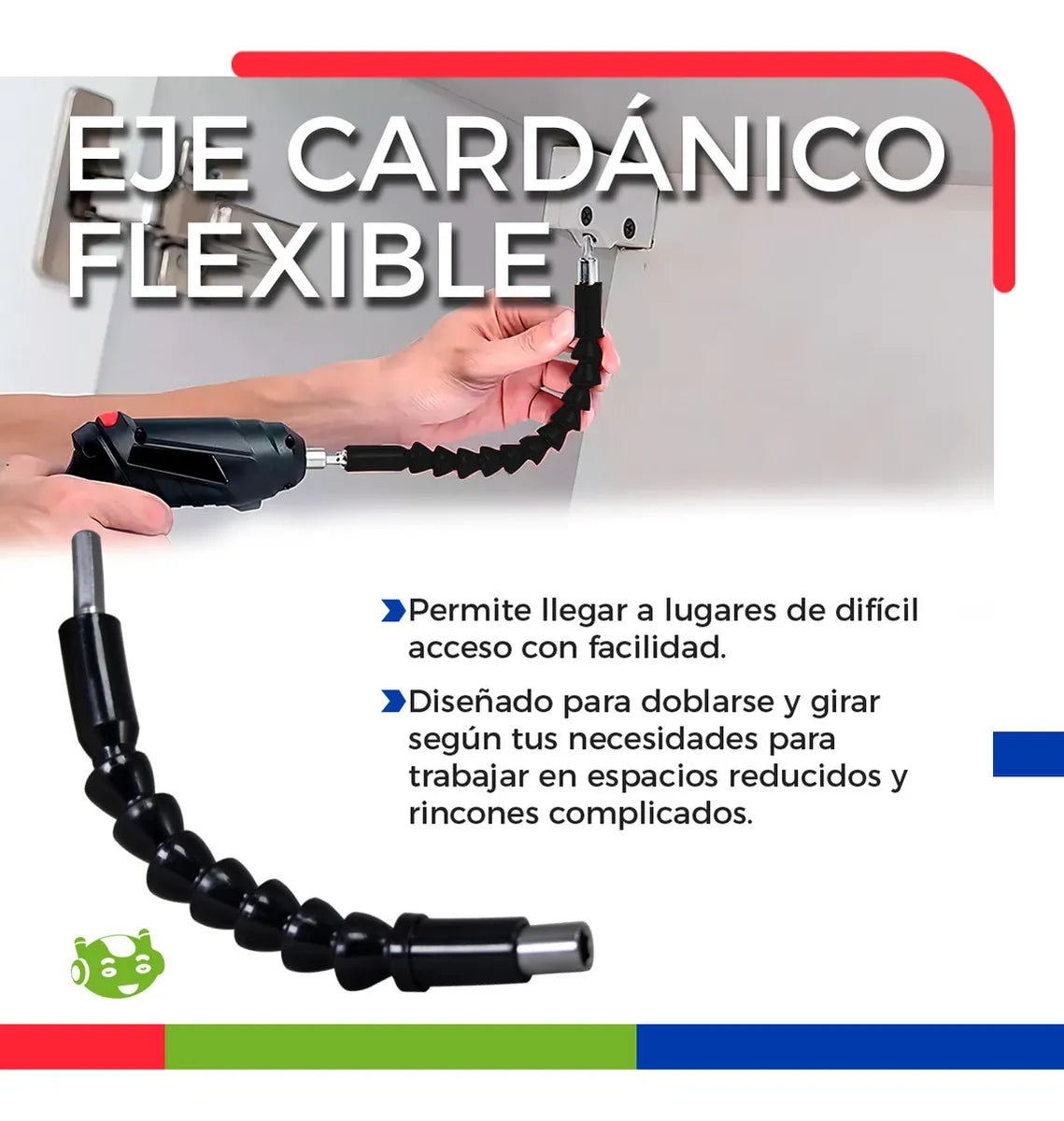 Kit Destornillador Eléctrico Recargable Inalámbrico - Negro