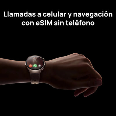 Smartwatch Huawei Watch 5 42mm Beige Esim, Gps, Wifi Bisel Negro Diseño de la malla Compuesto