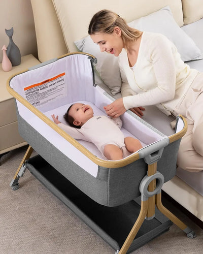 Moisés 3 En 1 Para Bebé Cuna Portátil Ajustable Y Plegable