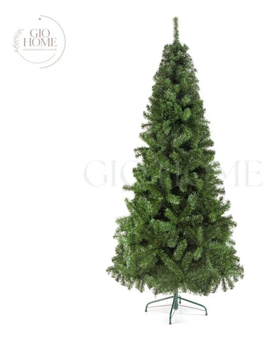 Arbol De Navidad Atlantic 2.25m 773 Puntas Gio Home Pino Navideño Look Natural Base Metalica Artificial Para Decoracion Con Bolas Adornos Extension Cintas Bombillos Botas Campanas Luces Estrella Noel