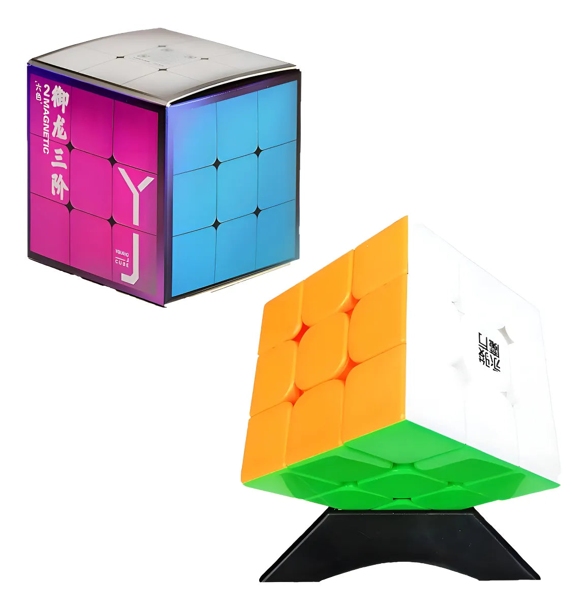 Cubo Rubik 3x3 YJ Yulong M Magnético Stickerless Speed Cube Profesional