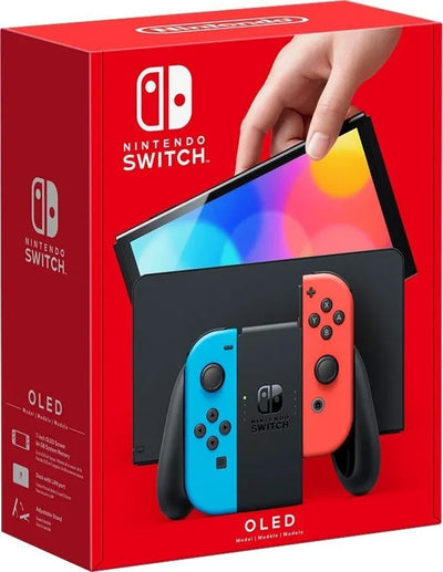 Nintendo Switch Oled 64gb Standard Color Rojo Azul Neón Color Rojo neón/Azul neón/Negro