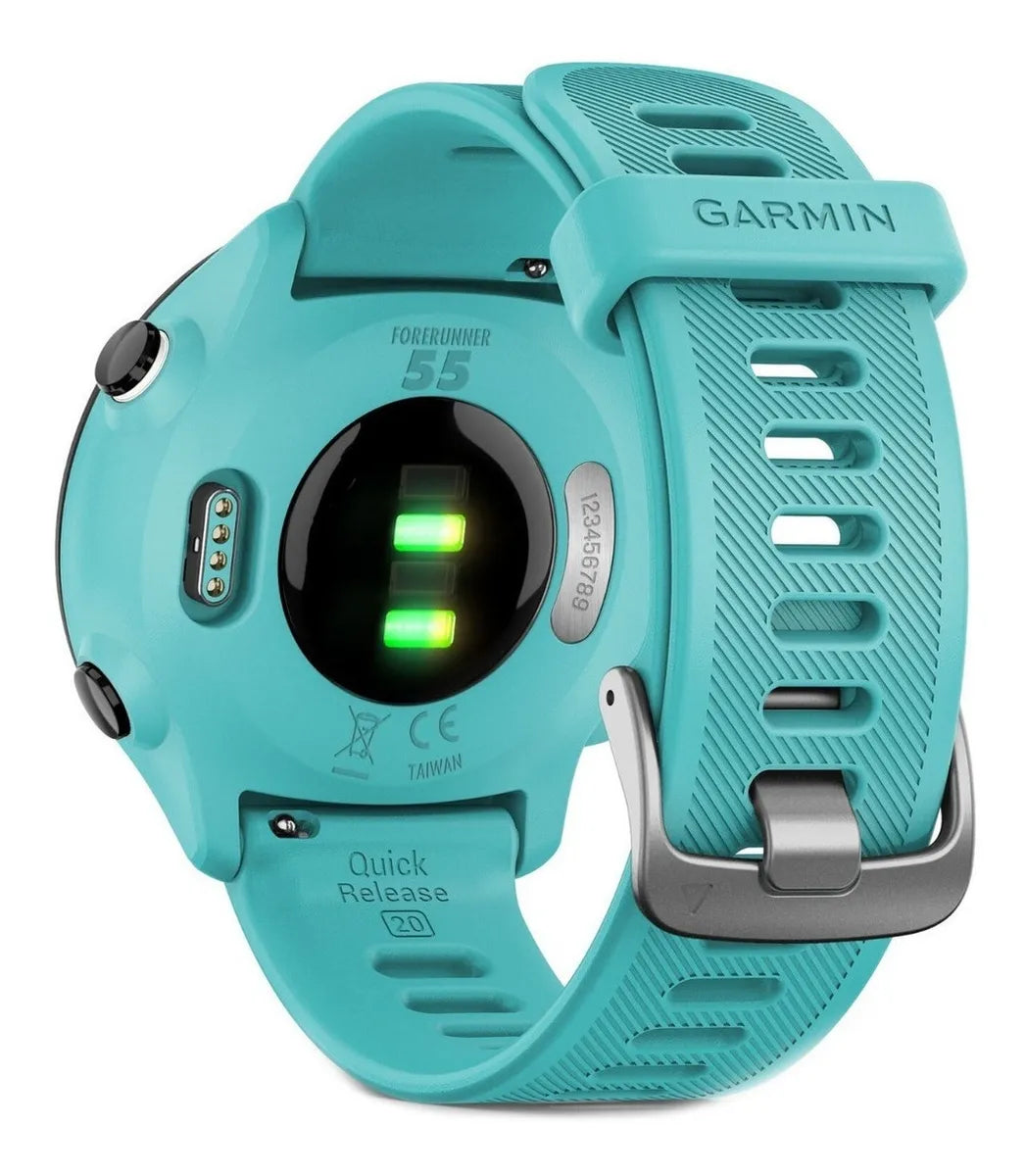 Smartband Garmin Forerunner 55 display de 1.04" con correa de silicona - color aqua