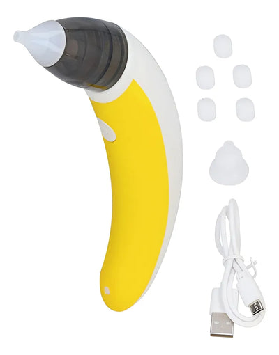 Aspirador Nasal Eléctrico Saca Moco Bebe Aspirador Nasal Niñ Color Amarillo