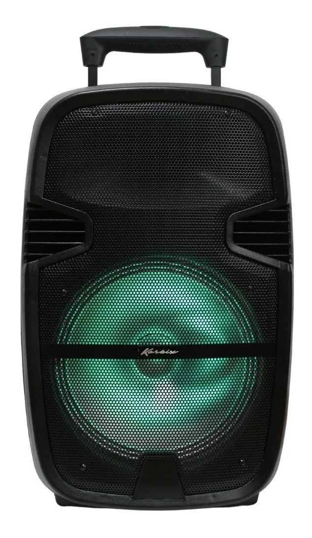 Parlante Korbix Kx 802 portátil con bluetooth negra