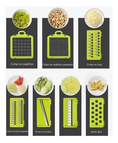 Picador Cortador De Verduras Vegetales Multiusos Todo En 1 Segun Disponibilidad