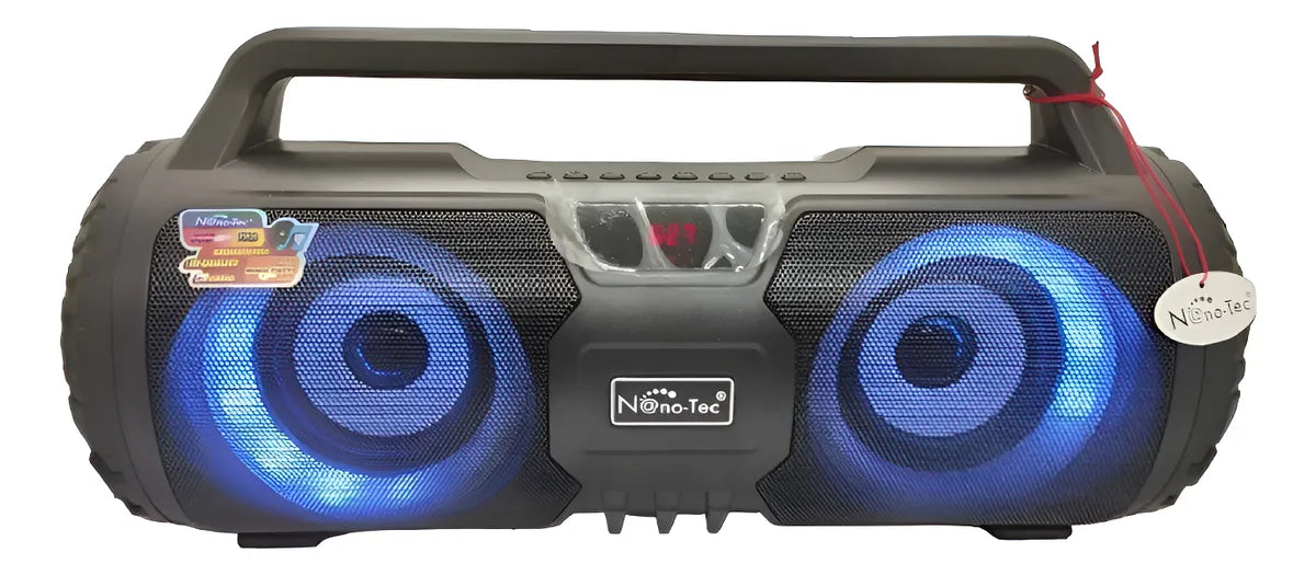 Parlante Bluetooth Portatil 50w Rms Usb Mp3 Radio Karaoke Negro