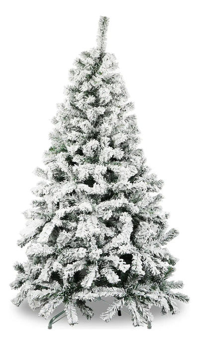 Árbol Artificial De Navidad Nevado 1.70 Color Verde