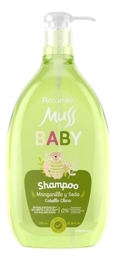 Champú Para Bebés Muss Baby Manzanilla Cabello Claro 750ml